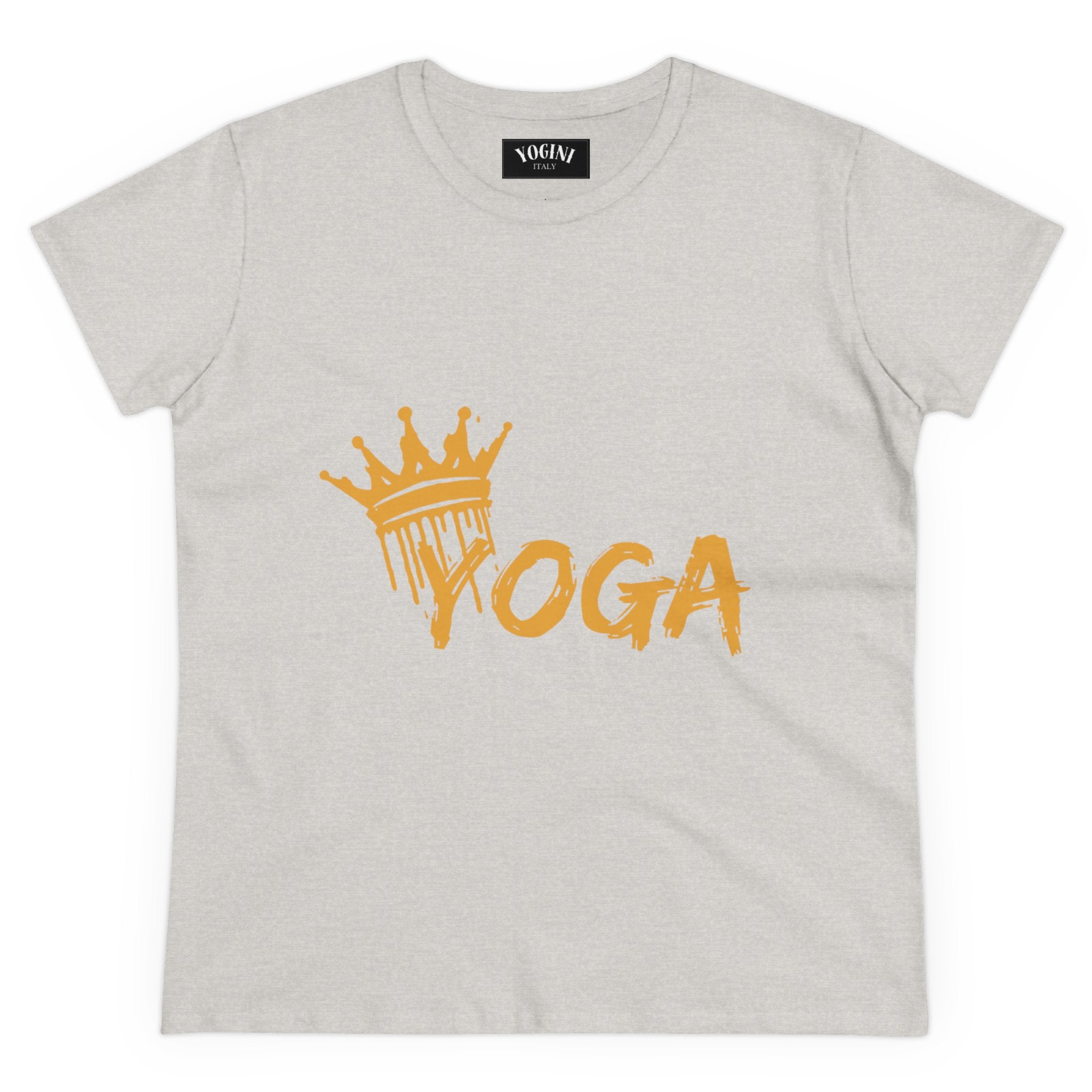 Crown Yoga -  Women's Midweight Cotton Tee by Yogini Italy