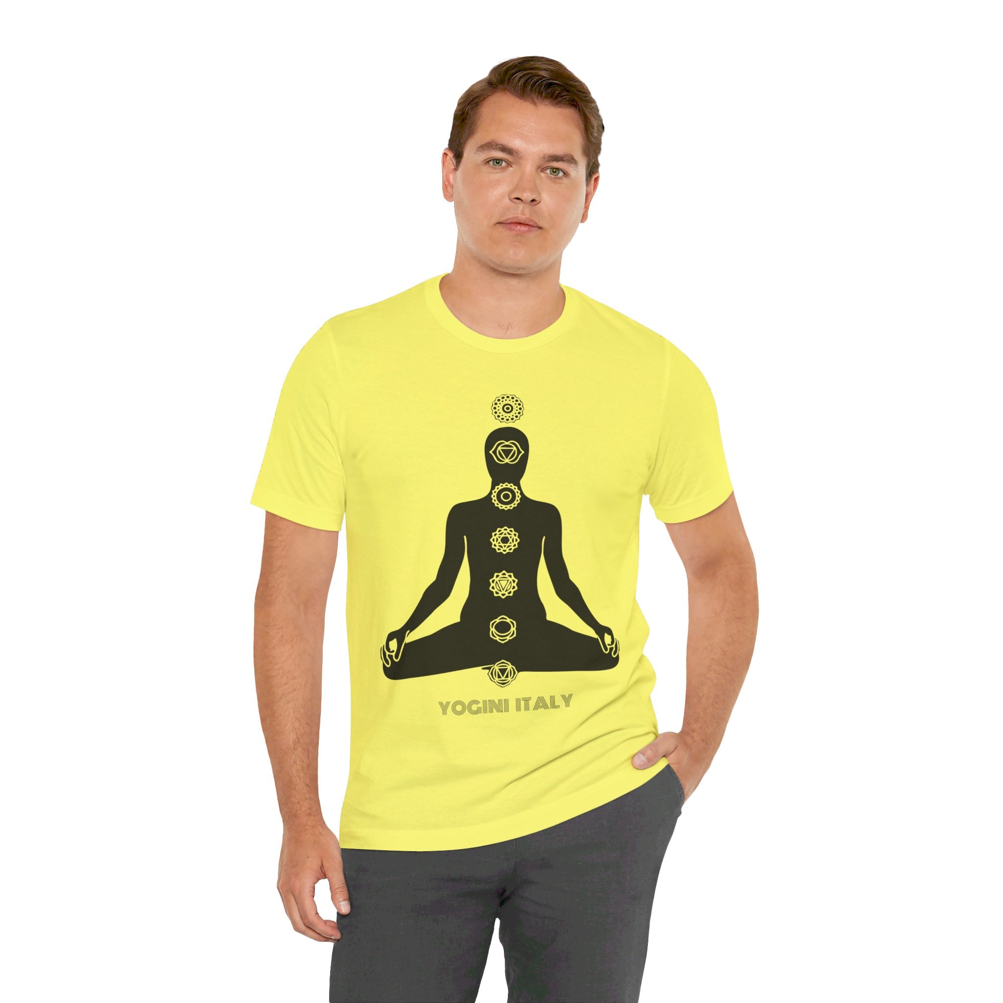 Active Chakra Yoga - Unisex Jersey Short Sleeve Tee by Yogini Italy