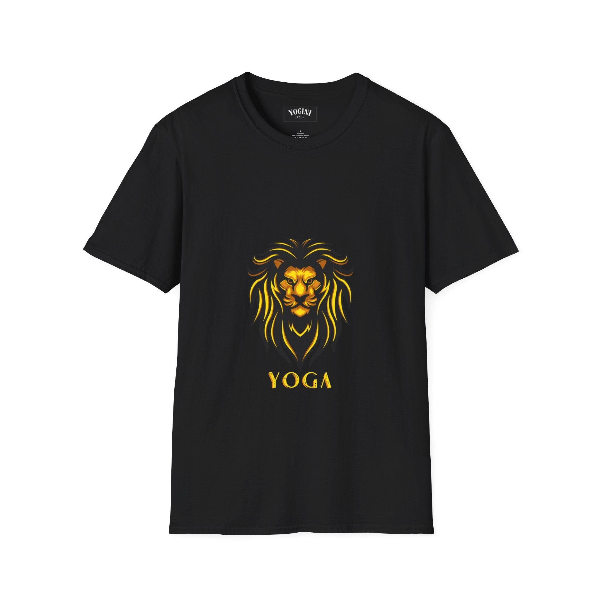 Lion Yoga - Unisex Softstyle T-Shirt by Yogini Italy