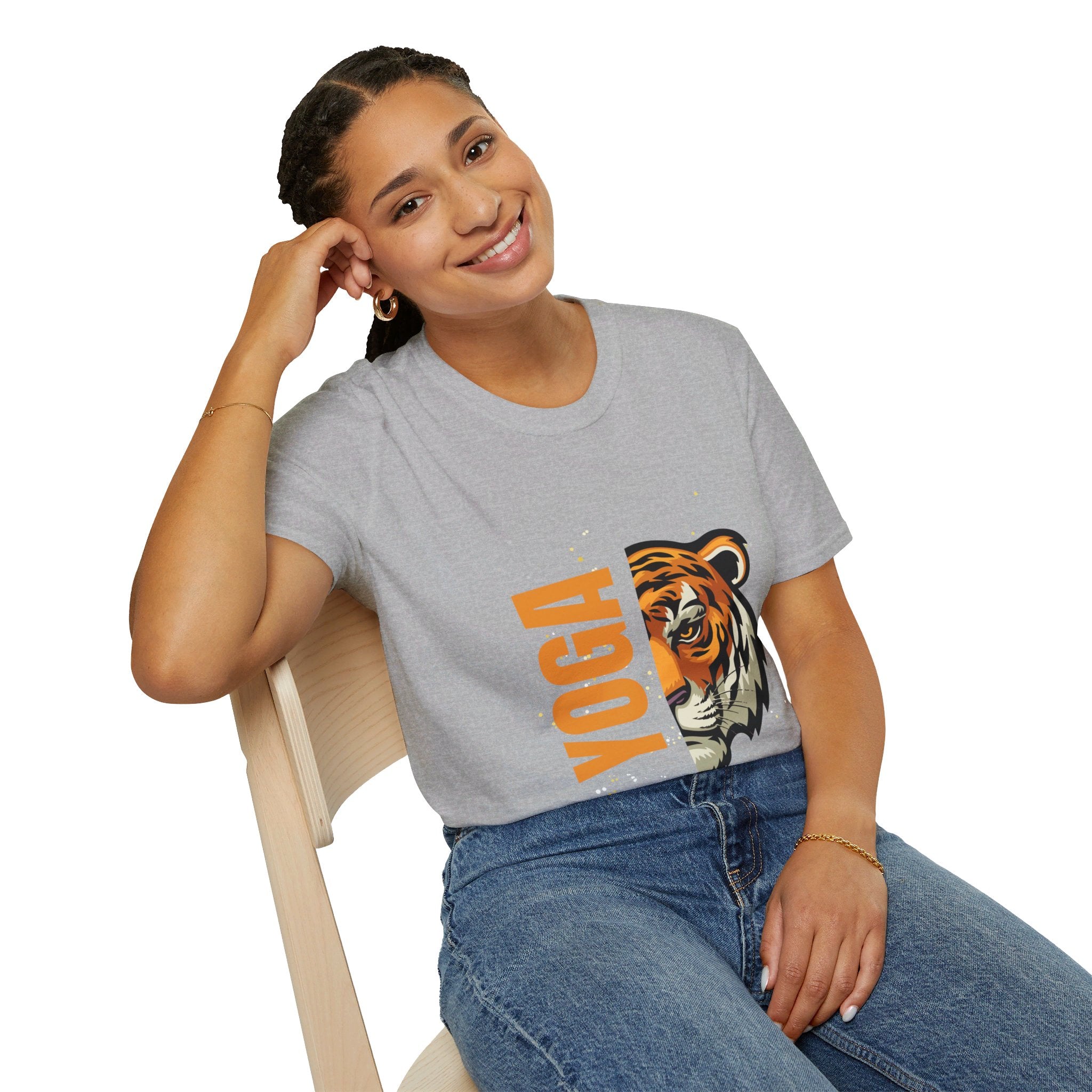 Active Tiger Yoga - Unisex Softstyle T-Shirt by Yogini Italy