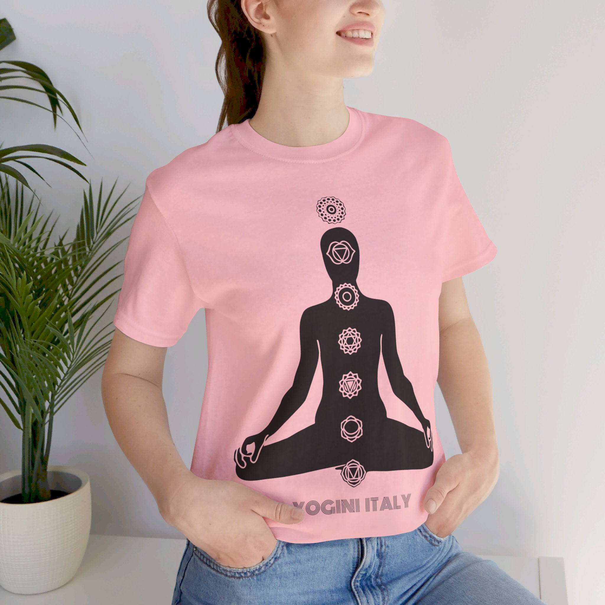 Active Chakra Yoga - Unisex Jersey Short Sleeve Tee by Yogini Italy