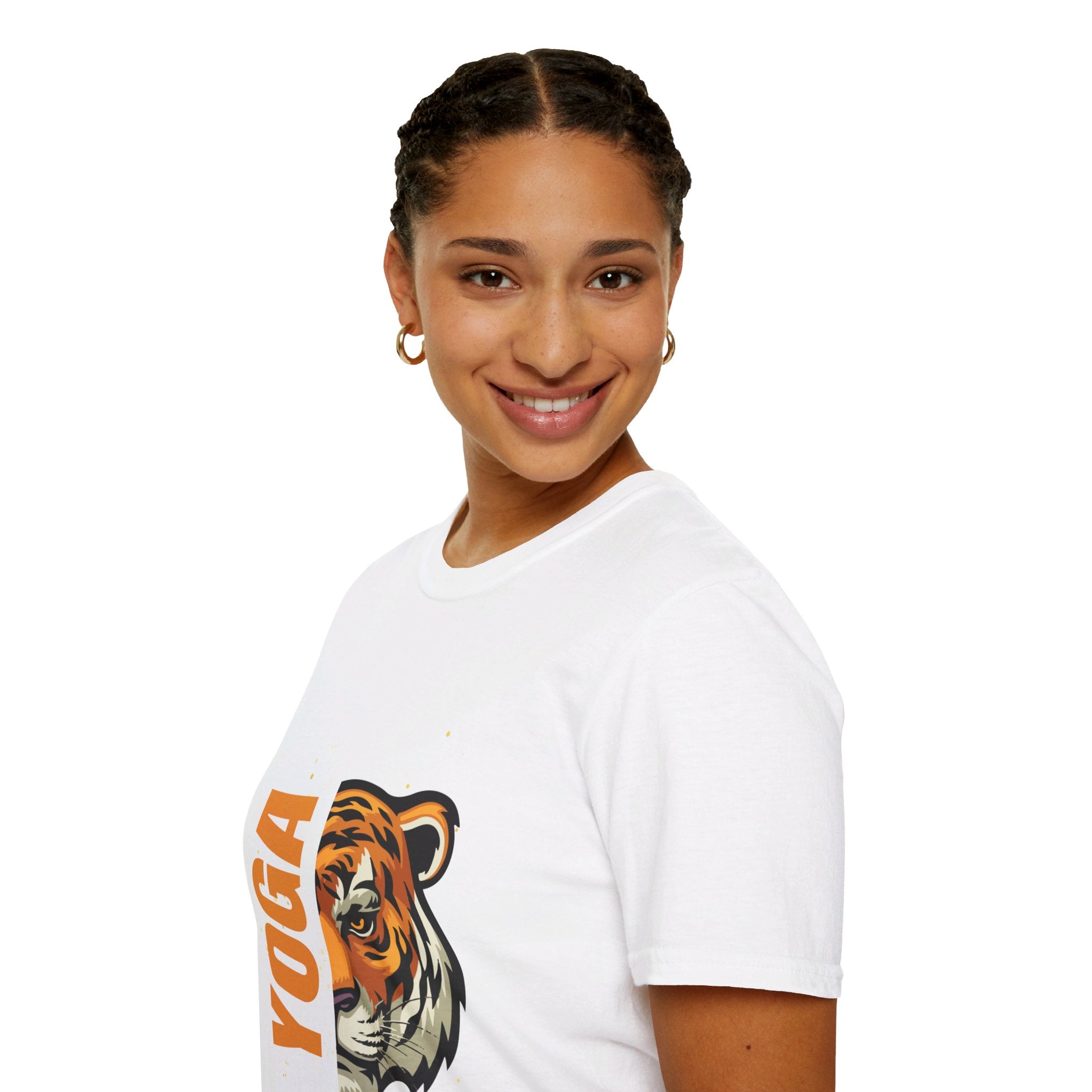 Active Tiger Yoga - Unisex Softstyle T-Shirt by Yogini Italy