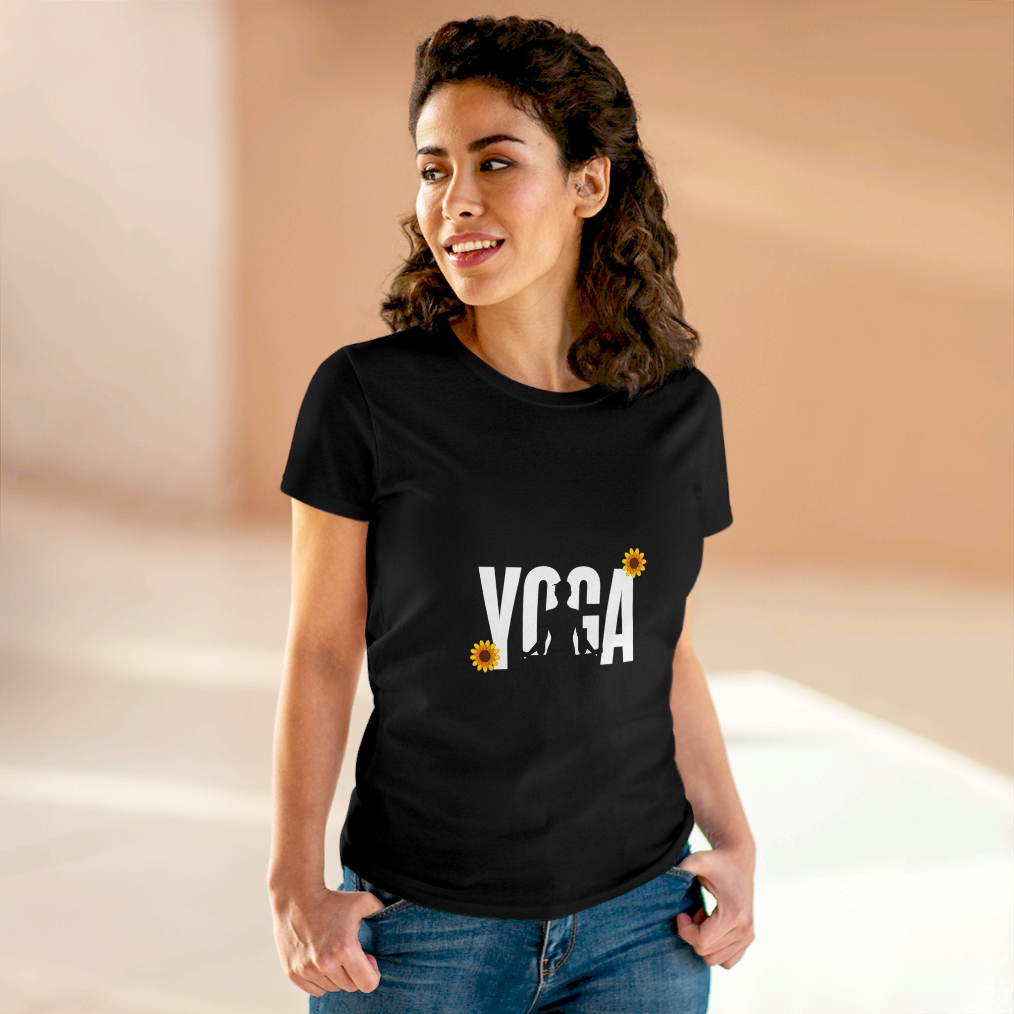 Yoga - Women's Midweight Cotton Tee by Yogini Italy