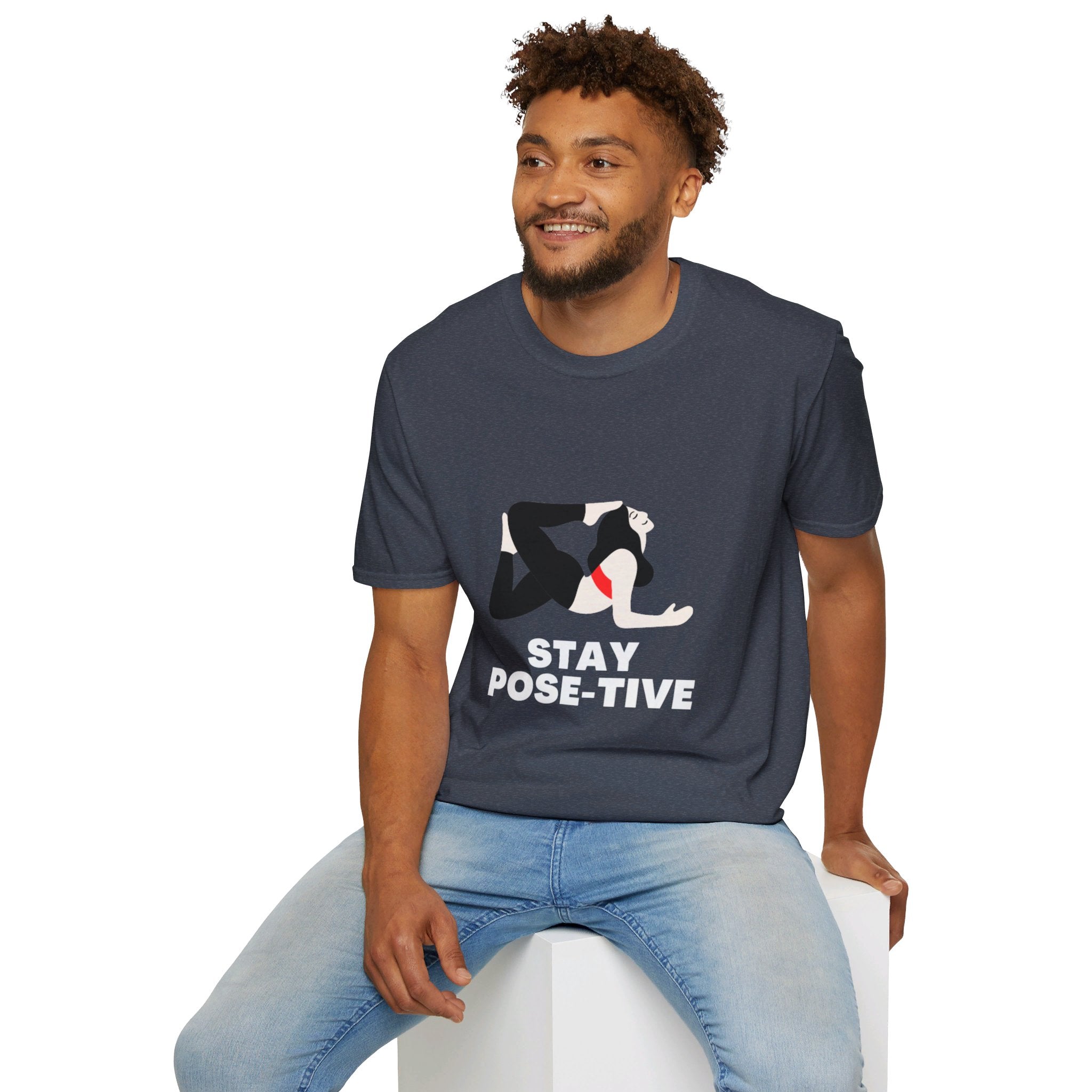 STAY POSE-TIVE - Unisex Softstyle T-Shirt by Yogini Italy