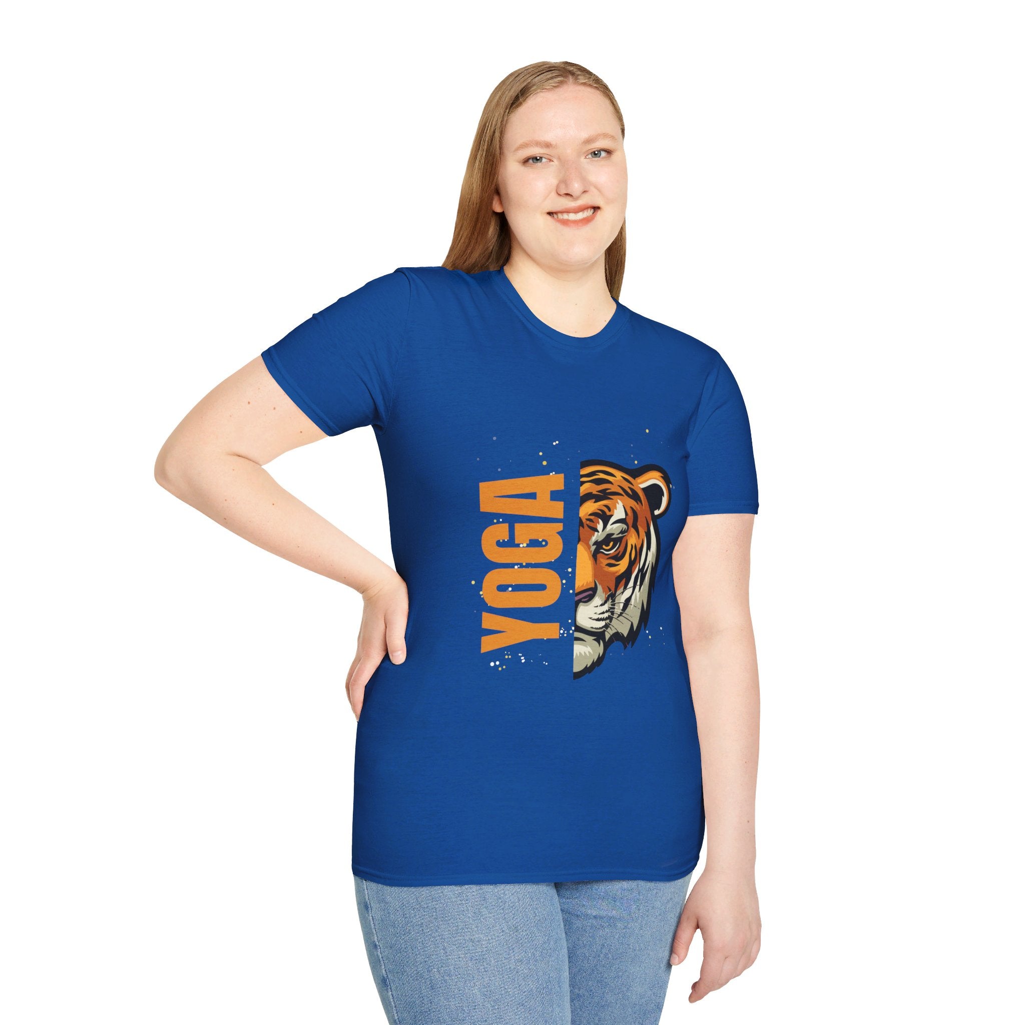 Active Tiger Yoga - Unisex Softstyle T-Shirt by Yogini Italy