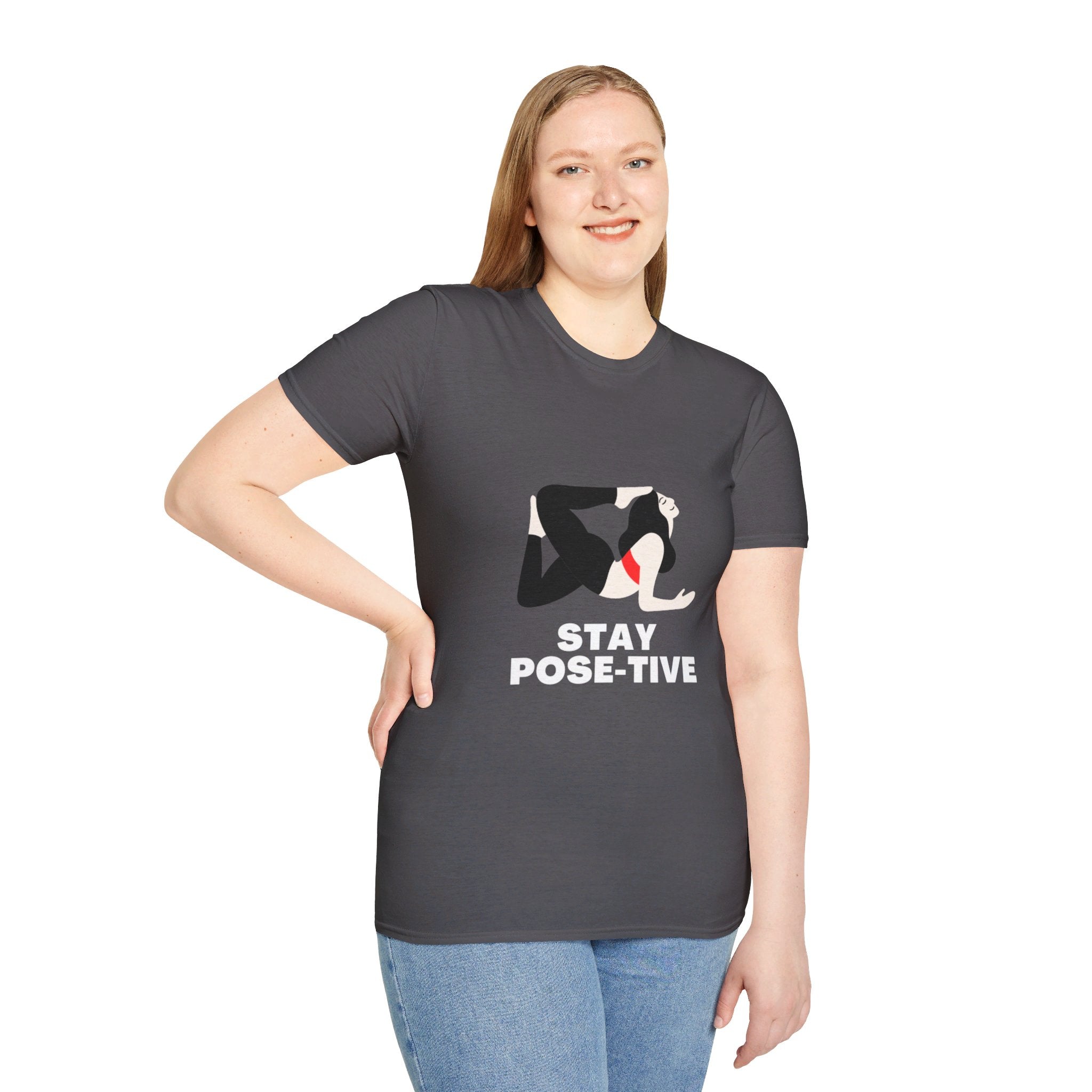 STAY POSE-TIVE - Unisex Softstyle T-Shirt by Yogini Italy