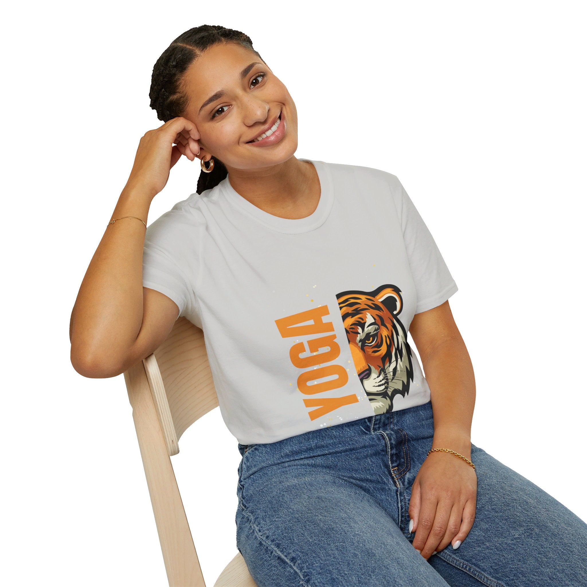 Active Tiger Yoga - Unisex Softstyle T-Shirt by Yogini Italy