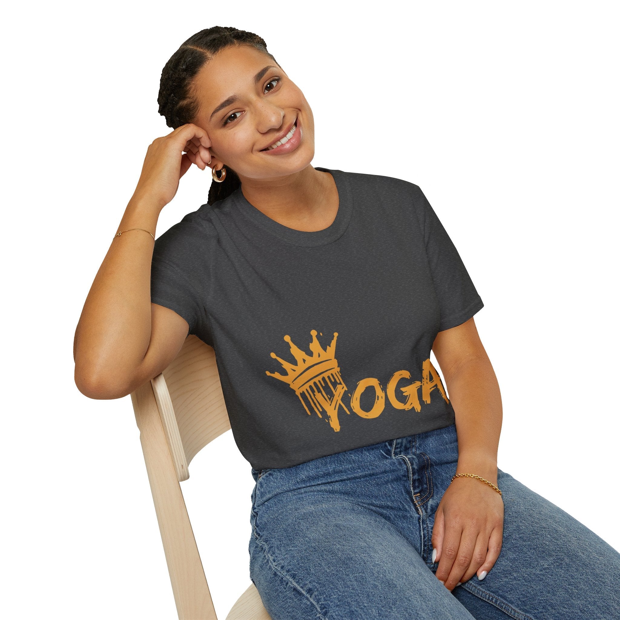 Crown Yoga - Unisex Softstyle T-Shirt by Yogini Italy