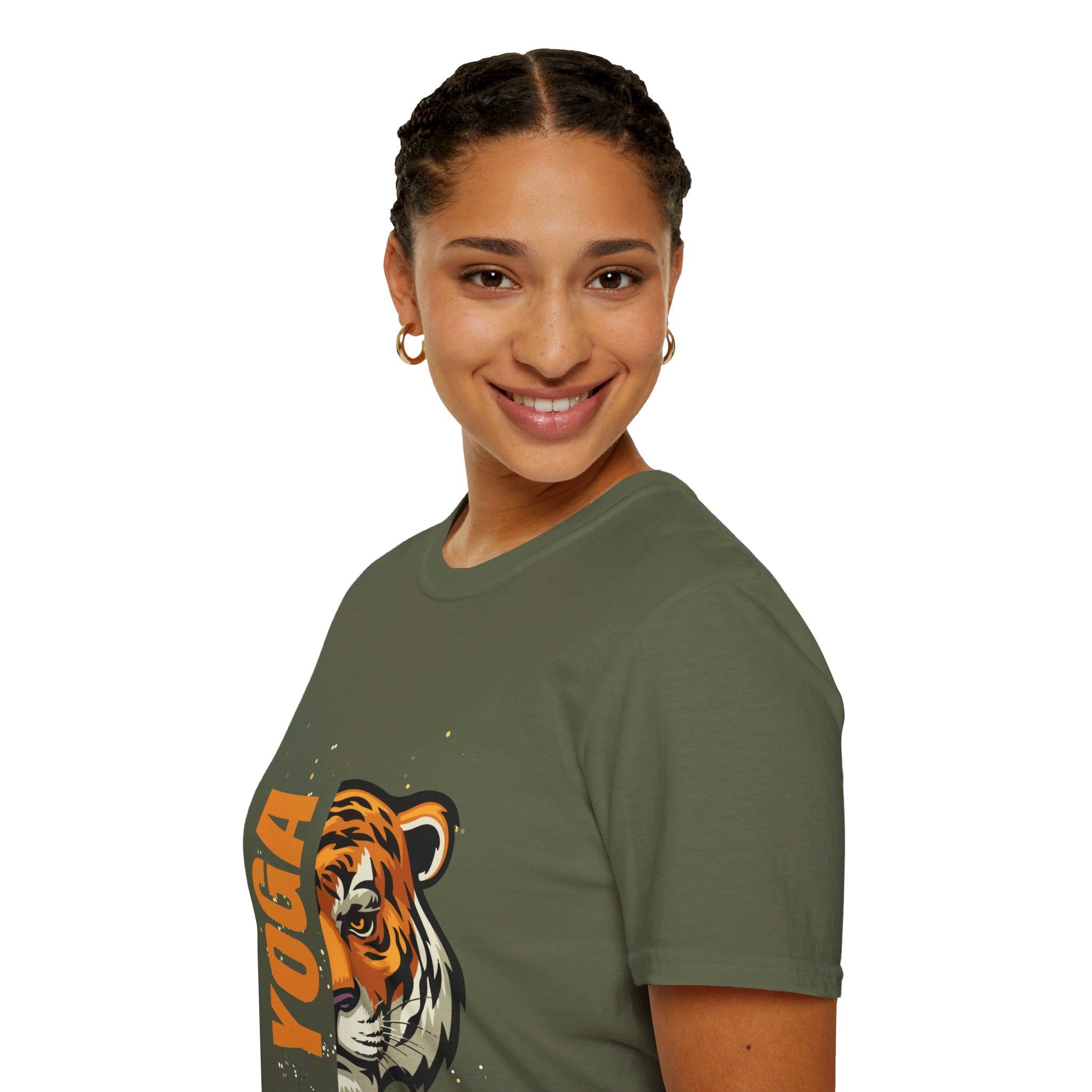 Active Tiger Yoga - Unisex Softstyle T-Shirt by Yogini Italy