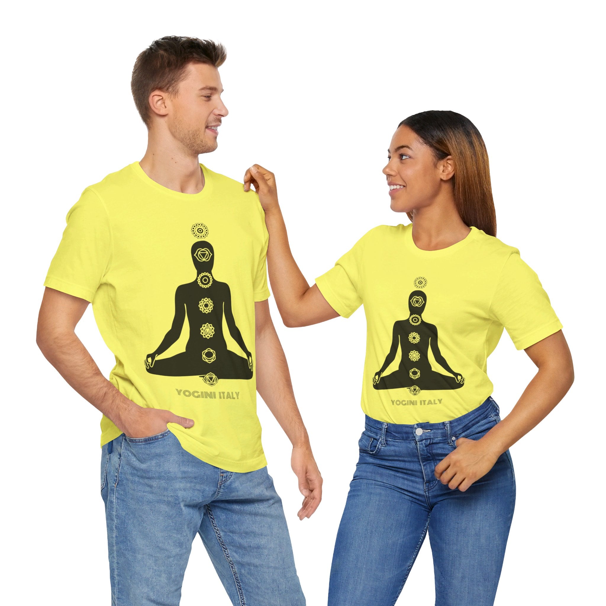 Active Chakra Yoga - Unisex Jersey Short Sleeve Tee by Yogini Italy