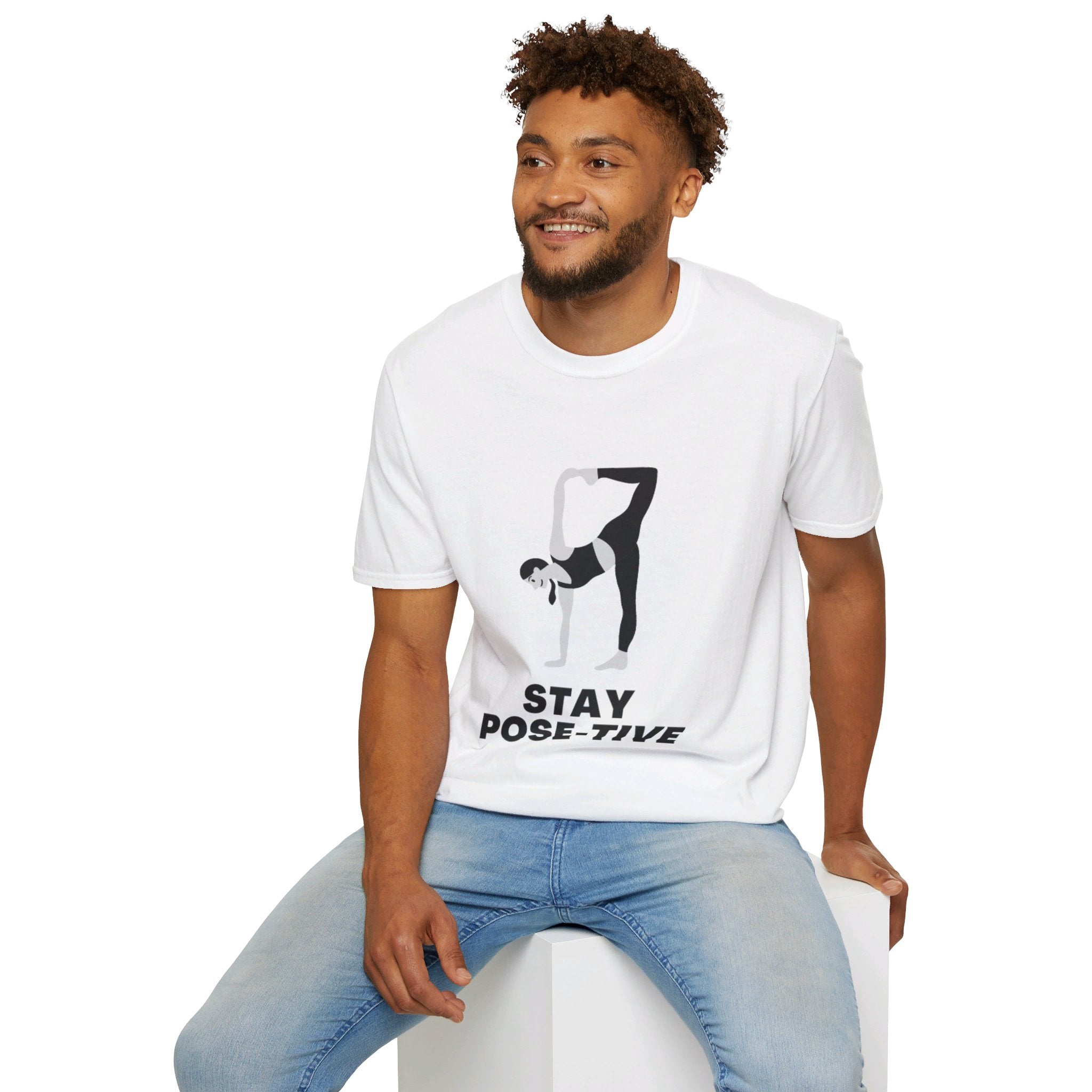 STAY POSE-TIVE - Unisex Softstyle T-Shirt by Yogini Italy