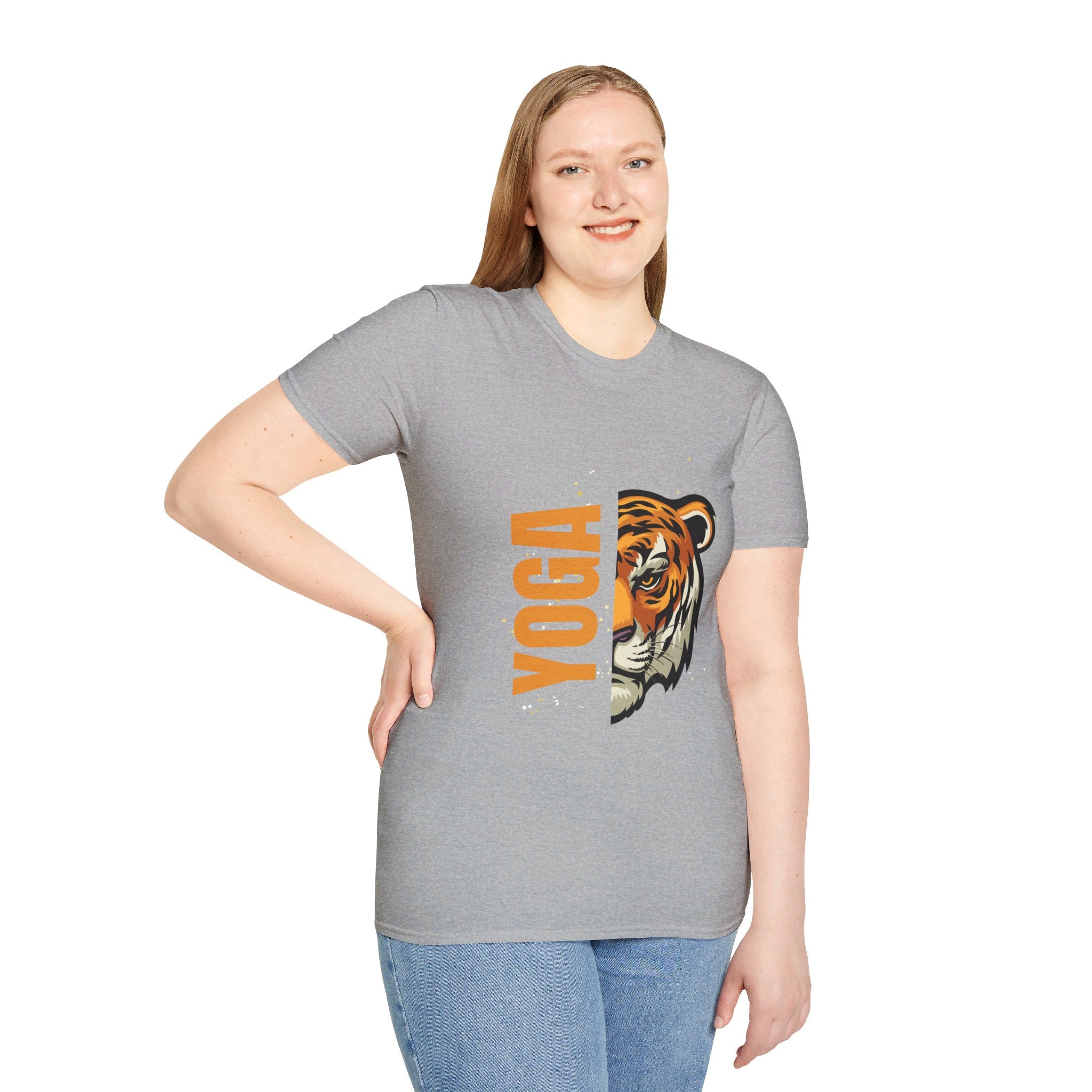 Active Tiger Yoga - Unisex Softstyle T-Shirt by Yogini Italy