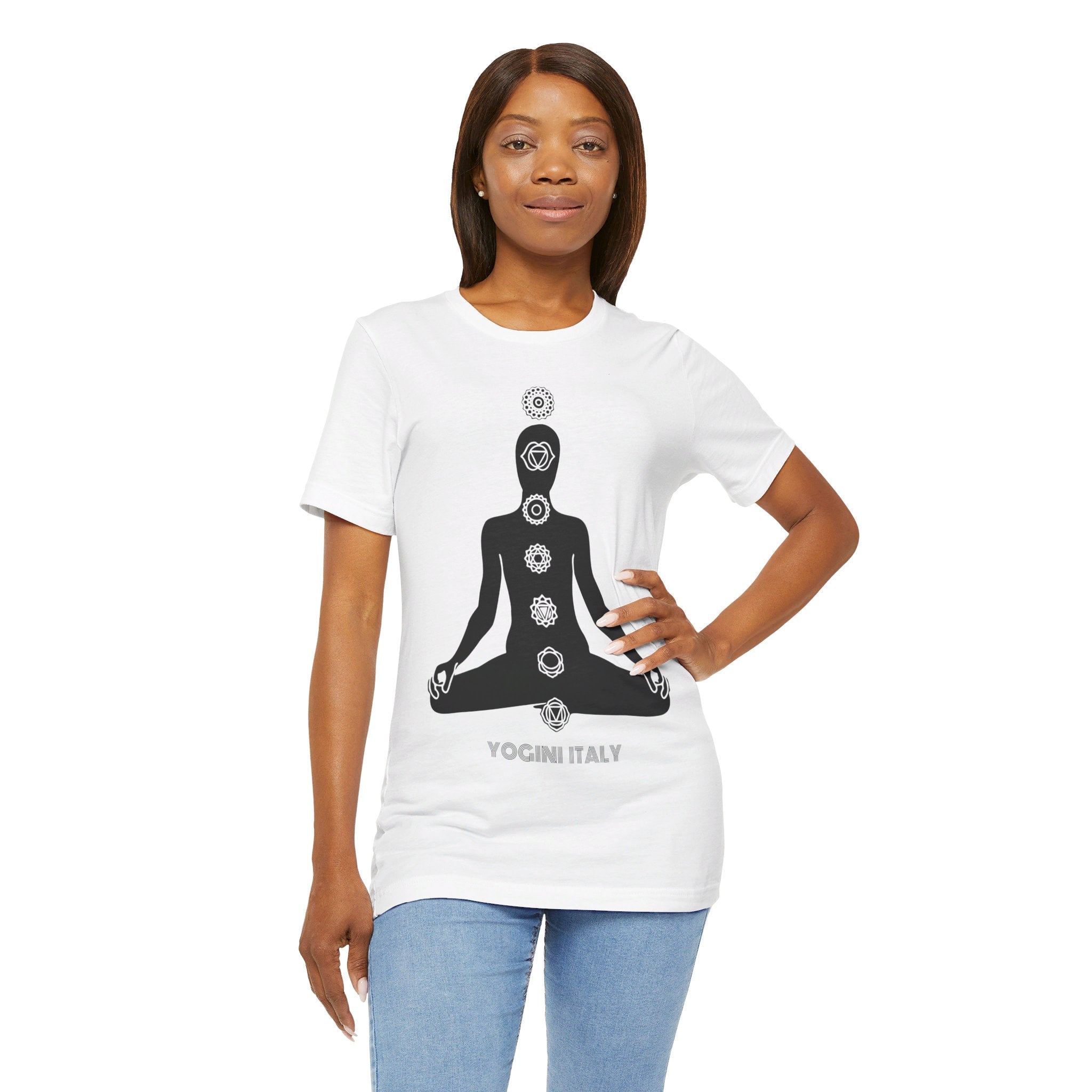 Active Chakra Yoga - Unisex Jersey Short Sleeve Tee by Yogini Italy