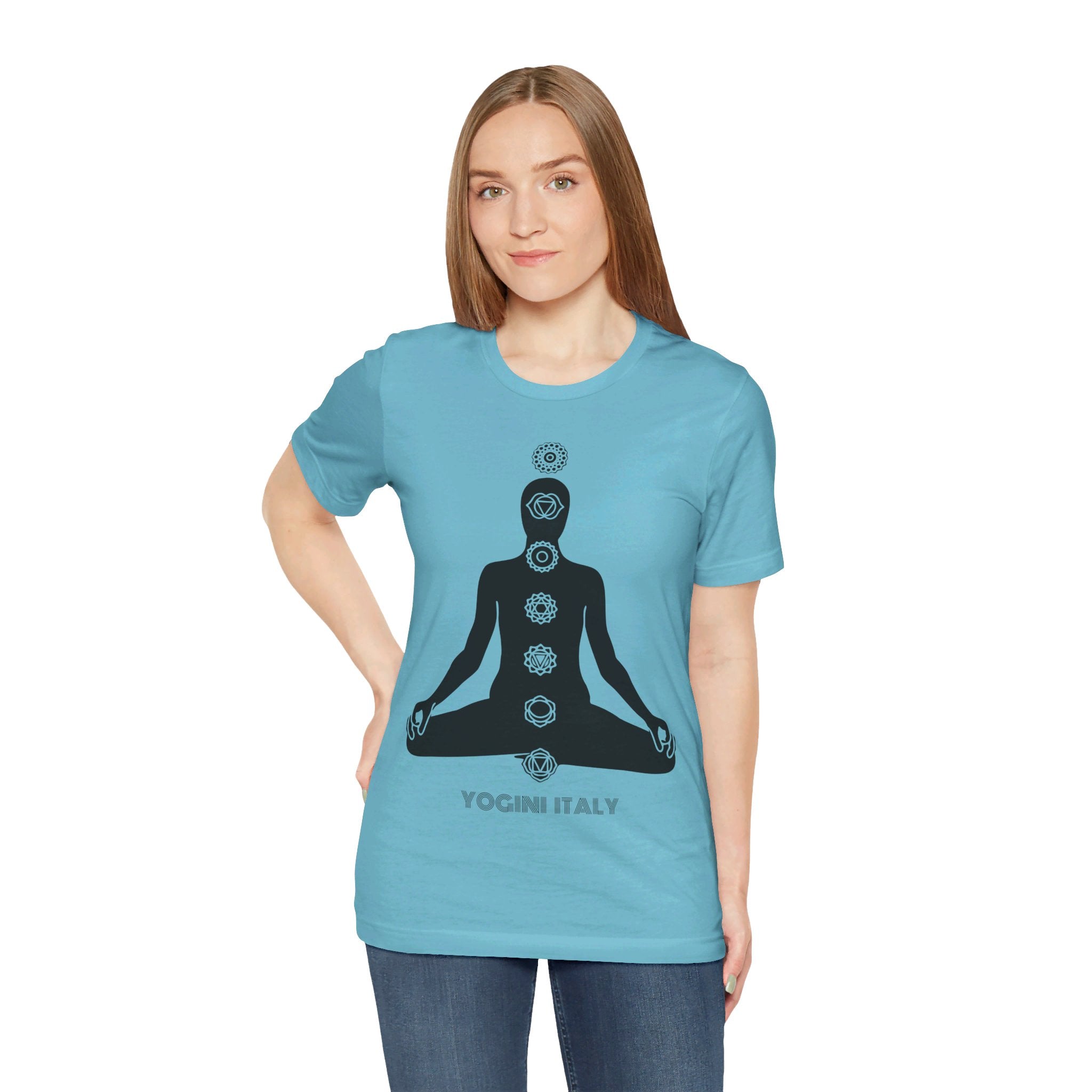 Active Chakra Yoga - Unisex Jersey Short Sleeve Tee by Yogini Italy