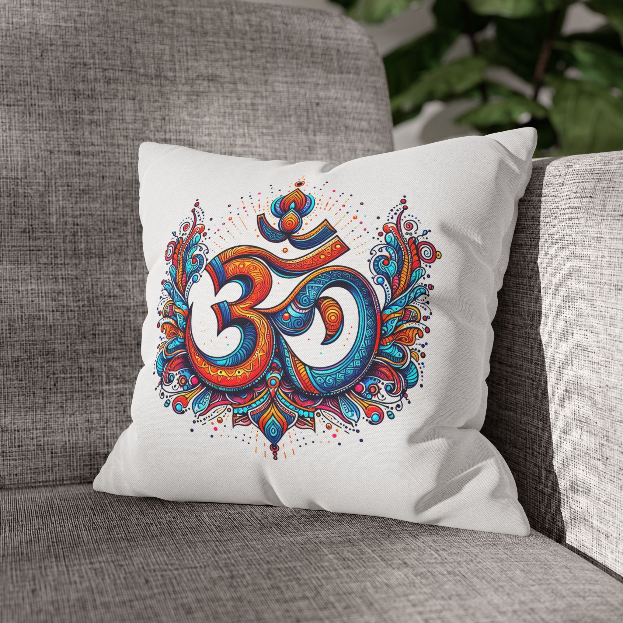 Yoga Spun Polyester Square Pillowcase by yogini italy