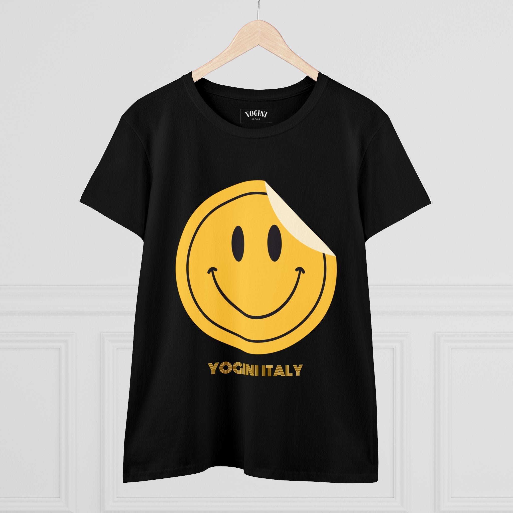 Smile - Women's Midweight Cotton Tee by Yogini Italy